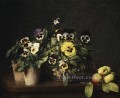 Still Life with Pansies 1874 flower painter Henri Fantin Latour